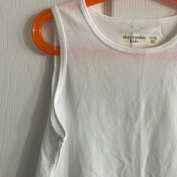 NWT Girls Abercrombie White Tank - Picture 4 of 5